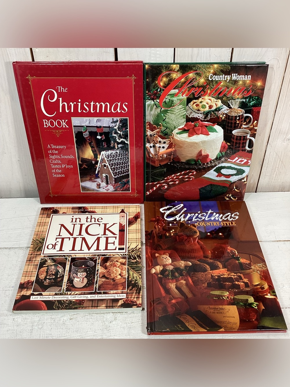 Four Christmas Decorating, Crafts, Recipe Books